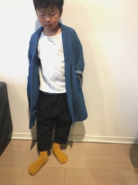 「スキップランド（スキップランド）のアイテム」を使った、SKHRさん（キッズ・125cm）の秋コーディネート