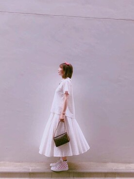 「CONVERSE（コンバース）のアイテム（アクセサリー）」を使った、Alisa longさん（レディース・156cm）の夏コーディネート