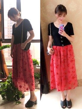 「BEAMS（ビームス）のアイテム（パンプス）」を使った、Alisa longさん（レディース・156cm）の夏コーディネート