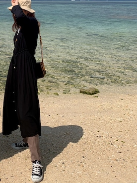 「PAGEBOY（ページボーイ）のアイテム（シャツワンピース）」を使った、미하　ミハさん（レディース・161cm）の春コーディネート