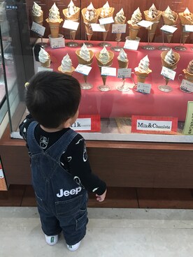 「no brand（ノーブランド）のアイテム（その他）」を使った、子猿コ−デさん（キッズ・74cm）の夏コーディネート