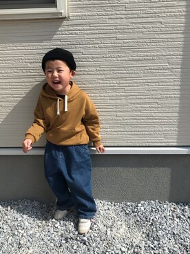「3兄弟」｜子猿コ−デさん（キッズ・100cm）の春コーディネート