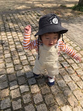 「3兄弟」｜子猿コ−デさん（キッズ・80cm）の春コーディネート