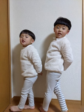 「かっちり」｜子猿コ−デさん（キッズ・110cm）の冬コーディネート