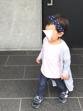 「アイテム（カチューシャ）」を使った、cococoさん（キッズ・90cm）の秋コーディネート