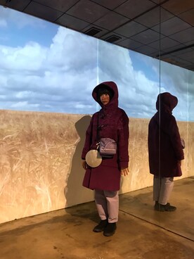 「Simplicite（サンプリシテ）のアイテム（ダッフルコート）」を使った、Haruka Itahanaさん（レディース・159cm）の春コーディネート