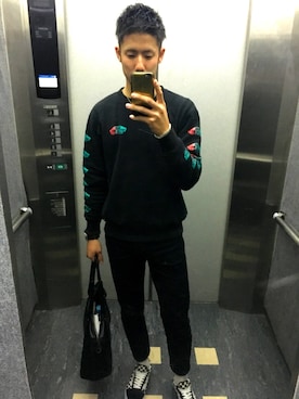 「VANS（バンズ）のアイテム（その他トップス）」を使った、ToMさん（メンズ・178cm）の秋コーディネート