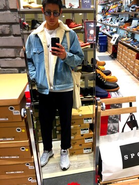 「VANS（バンズ）のアイテム（スウェット）」を使った、ToMさん（メンズ・178cm）の冬コーディネート