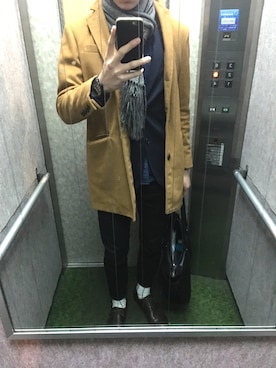 「HVC（エイチブイシー）のアイテム（ジャケット/アウター）」を使った、ToMさん（メンズ・178cm）の冬コーディネート