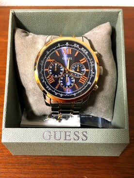 「Guess（ゲス）のアイテム（アナログ腕時計）」を使った、ToMさん（メンズ・178cm）の春コーディネート