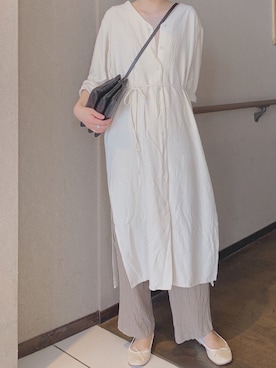 「セリーヌ」｜「アイテム（ワンピース/ドレス）」を使った、naoさん（レディース・156cm）の秋コーディネート