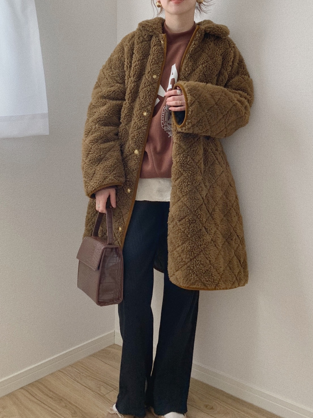 スピックアンドスパン ボアキルティング2wayコート ボアキルティング 2WAYコート◇ | ユー バイ スピック＆スパン(U