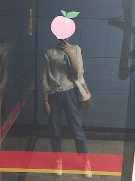 「Amo（アモ）のアイテム」を使った、石小胖さん（レディース・168cm）の春コーディネート