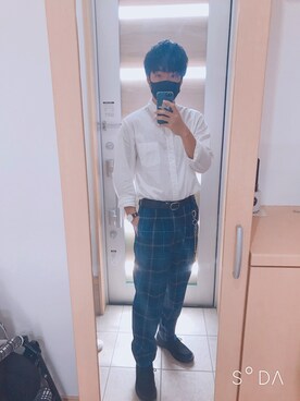 「Rodeo Crowns（ロデオクラウンズ）のアイテム（トップス）」を使った、FUBUKIさん（メンズ・172cm）の秋コーディネート