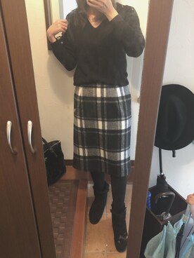 キャロラインさん（レディース・166cm）の秋コーディネート