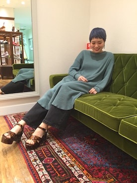 「GU（ジーユー）のアイテム（ワンピース/ドレス）」を使った、ORientalTRaffic 大船ルミネウィング店さん（レディース・158cm）の春コーディネート