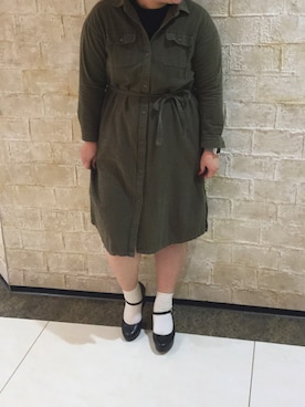 「NATURAL BEAUTY BASIC（ナチュラルビューティーベーシック）のアイテム（シャツワンピース）」を使った、ORientalTRaffic 大船ルミネウィング店さん（レディース・158cm）の春コーディネート
