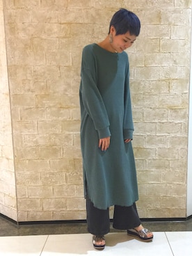 「GU（ジーユー）のアイテム（ワンピース/ドレス）」を使った、ORientalTRaffic 大船ルミネウィング店さん（レディース・158cm）の春コーディネート