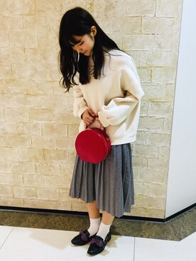 「ORiental TRaffic（オリエンタルトラフィック）のアイテム（ローファー）」を使った、ORientalTRaffic 大船ルミネウィング店さん（レディース・158cm）の春コーディネート