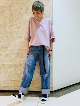 「agnes b.（アニエスベー）のアイテム（アナログ腕時計）」を使った、ORientalTRaffic 大船ルミネウィング店さん（レディース・158cm）の春コーディネート