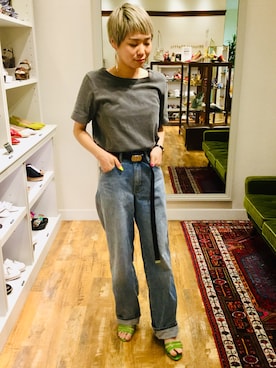 「agnes b.（アニエスベー）のアイテム（アナログ腕時計）」を使った、ORientalTRaffic 大船ルミネウィング店さん（レディース・158cm）の春コーディネート