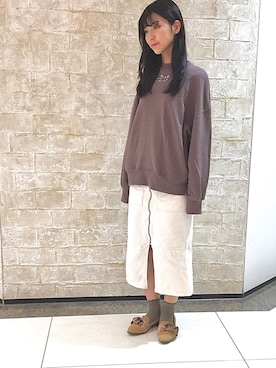「H&M（エイチ・アンド・エム）のアイテム（スカート）」を使った、ORientalTRaffic 大船ルミネウィング店さん（レディース・158cm）の秋コーディネート