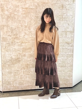 「UNIQLO（ユニクロ）のアイテム（スウェット）」を使った、ORientalTRaffic 大船ルミネウィング店さん（レディース・158cm）の秋コーディネート