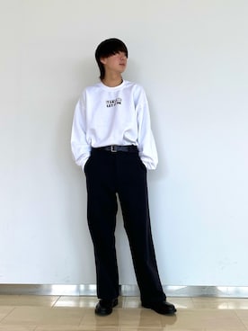 「JUNRED（ジュンレッド）のアイテム（スウェット）」を使った、Ryotaさん（メンズ・173cm）の冬コーディネート
