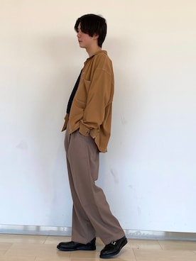 「JUNRED（ジュンレッド）のアイテム（パンツ）」を使った、Ryotaさん（メンズ・173cm）の春コーディネート