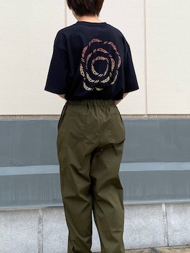 「JUNRED（ジュンレッド）のアイテム（トップス）」を使った、Ryotaさん（メンズ・173cm）の夏コーディネート