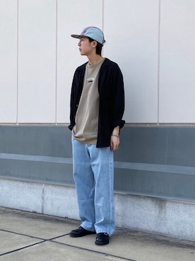 「JUNRED（ジュンレッド）のアイテム（帽子）」を使った、Ryotaさん（メンズ・173cm）の夏コーディネート