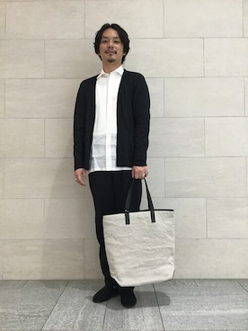 「アイテム（スリッポン）」を使った、甲斐さん（メンズ・175cm）の夏コーディネート
