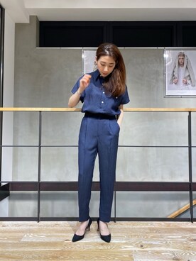 「soe（ソーイ）のアイテム」を使った、CHIE  IWAIさん（レディース・162cm）の夏コーディネート