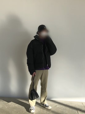 「Steven Alan（スティーブンアラン）のアイテム（スウェット）」を使った、つばささん（メンズ・171cm）の冬コーディネート