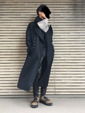 「SHAREEF（シャリーフ）のアイテム（その他アウター）」を使った、Tōru Shimamuraさん（メンズ・176cm）の冬コーディネート