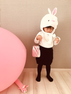 「wearhalloween2017」｜「アイテム（帽子）」を使った、nonnonさん（キッズ・80cm）の秋コーディネート