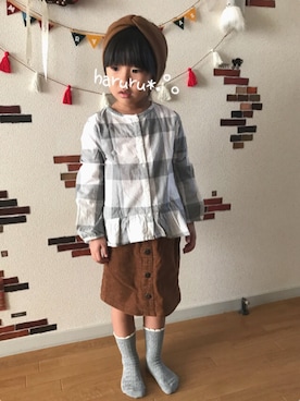 「年長さん」｜haruru*.°。さん（キッズ・110cm）の秋コーディネート