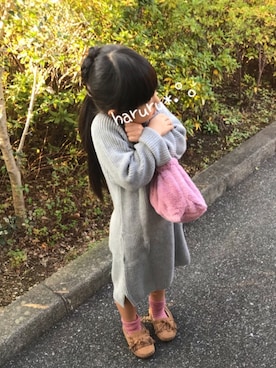 「5歳」｜「アイテム（モカシン/デッキシューズ）」を使った、haruru*.°。さん（キッズ・110cm）の秋コーディネート
