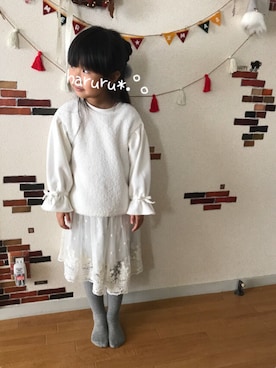 haruru*.°。さん（キッズ・110cm）の冬コーディネート