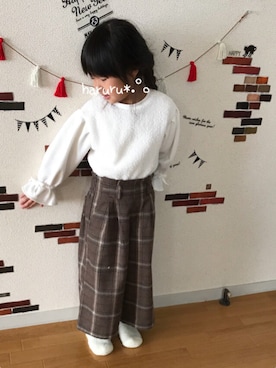 「ゆき」｜haruru*.°。さん（キッズ・110cm）の冬コーディネート