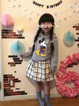 「SEVENDAYS=SUNDAY（セブンデイズサンデイ）のアイテム（スカート）」を使った、haruru*.°。さん（キッズ・110cm）の春コーディネート