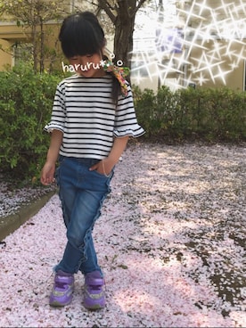 「Birthday（バースデイ）のアイテム」を使った、haruru*.°。さん（キッズ・110cm）の春コーディネート