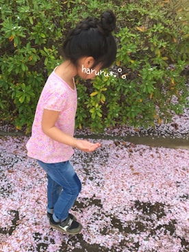 「アイテム（パンツ）」を使った、haruru*.°。さん（キッズ・110cm）の春コーディネート