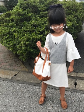 「アイテム（キャミソール）」を使った、haruru*.°。さん（キッズ・110cm）の秋コーディネート