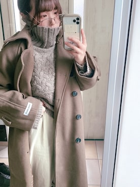「#instagood」｜「アイテム（ジャケット/アウター）」を使った、横水さん（レディース・149cm）の冬コーディネート