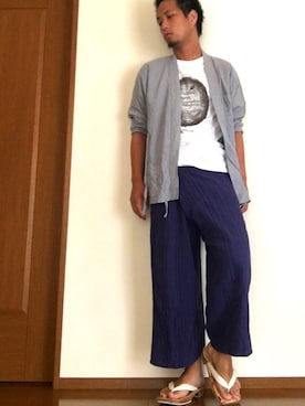 「Snow Peak（スノーピーク）のアイテム（その他アウター）」を使った、𝚃𝚊𝚔𝚞𝚢𝚊さん（メンズ・175cm）の夏コーディネート