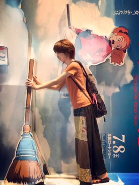 「アイテム（スカート、その他）」を使った、tomomiさん（レディース・161cm）の夏コーディネート