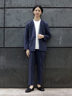 ADAM ET ROPE'(アダムエロペ)のセットアップ(ブルー系)を使った ADAM ET ROPE'(アダムエロペ)のセットアップ(ブルー系)を使った