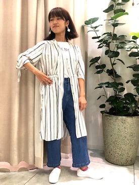 「boujeloud」｜「アイテム（シャツワンピース）」を使った、boujeloud 熊本hamasenさん（レディース・158cm）の夏コーディネート