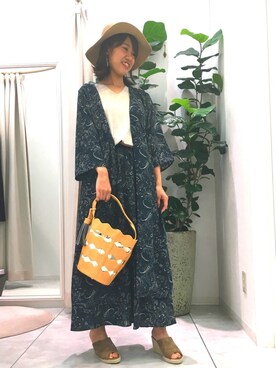 「boujeloud」｜「アイテム（シャツワンピース）」を使った、boujeloud 熊本hamasenさん（レディース・158cm）の夏コーディネート